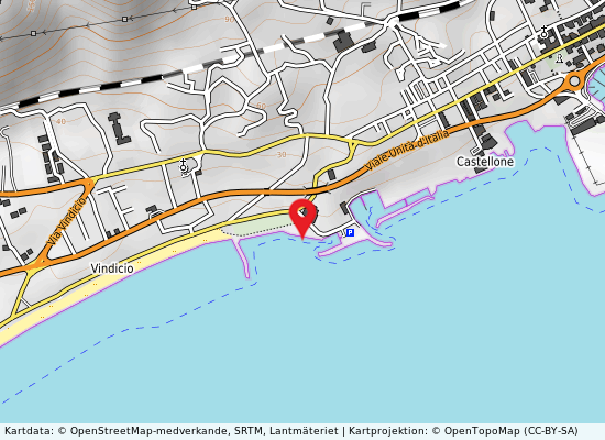 Foce fosso rialto på kartan