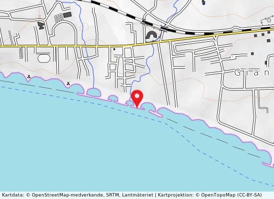 Acquatraversa på kartan