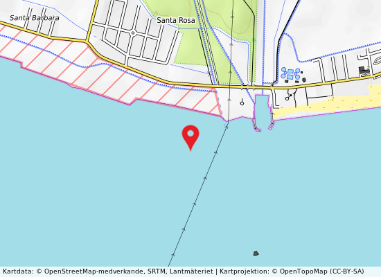 Sx acque alte på kartan