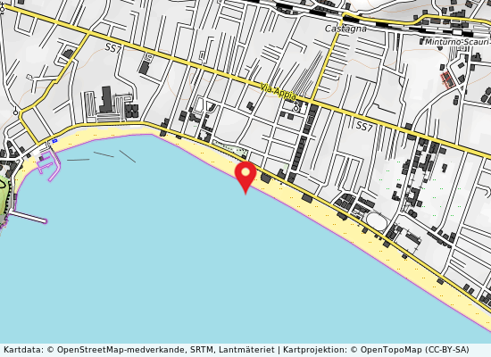 Stab.balneare aurora på kartan