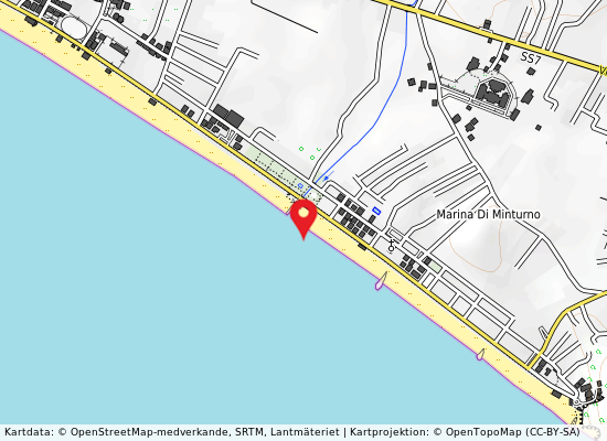 Foce canale ricillo på kartan