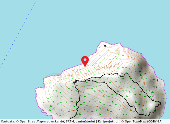 Cala caceta på kartan