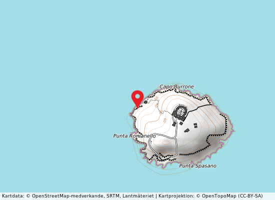 Punta romanello på kartan