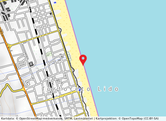 Via carducci på kartan