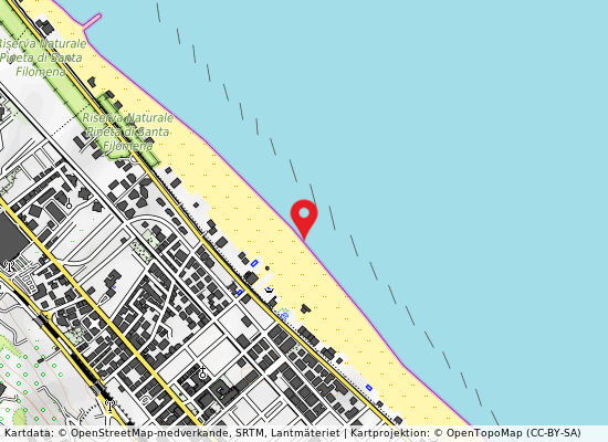 Via cadorna på kartan