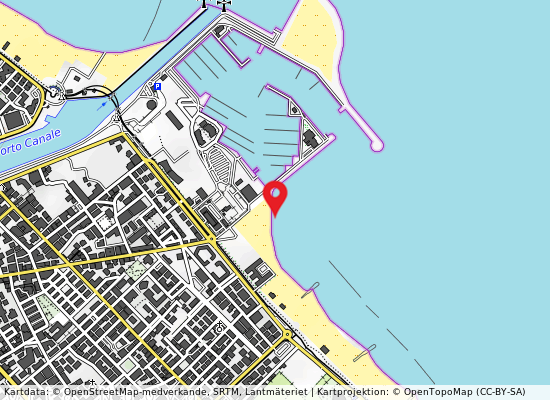 Sud molo turistico på kartan