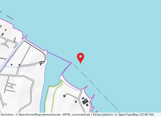 250 m. sud foce biferno på kartan