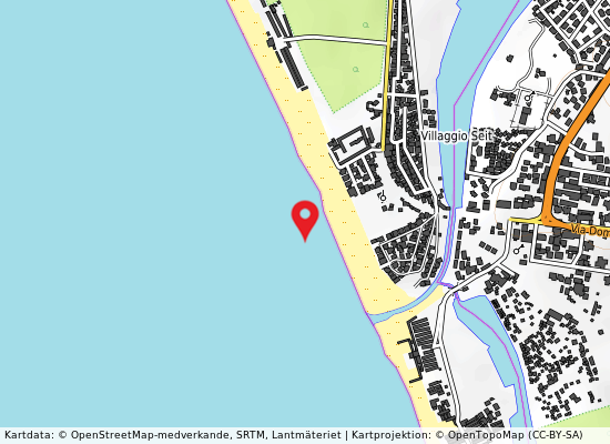 Foce di patria på kartan