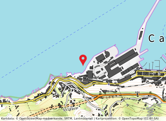 Arenile pennella på kartan