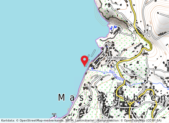 San montano på kartan