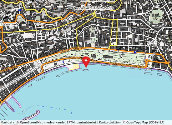 Lungo mare caracciolo på kartan