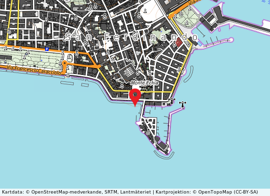 Castel dell på kartan