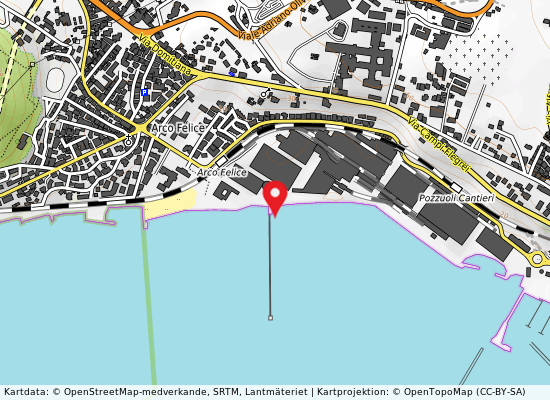 Area industriale på kartan