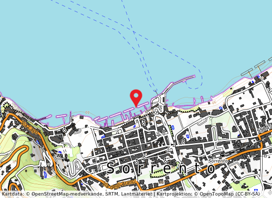 Sorrento på kartan
