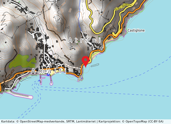Spiaggia scogliera på kartan