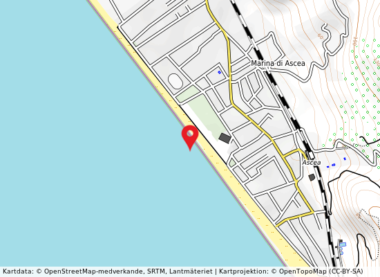 Marina di ascea på kartan