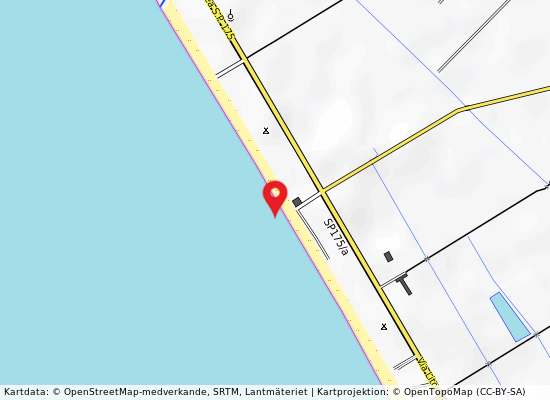 Lido spineta på kartan