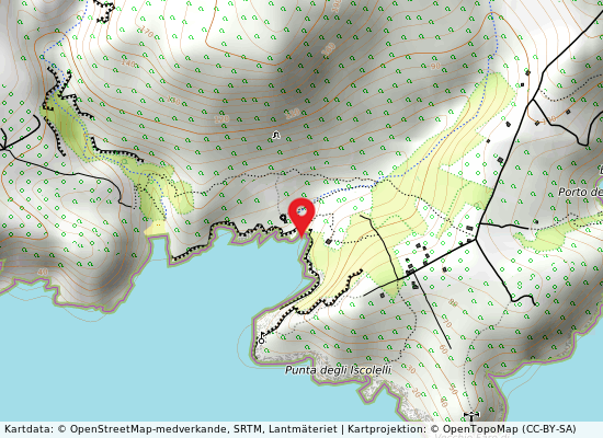 Cala bianca på kartan