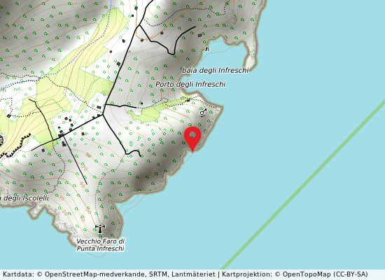 Grotta del noglio på kartan