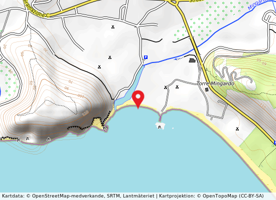 Cala ossa på kartan