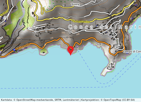 Conca dei marini på kartan