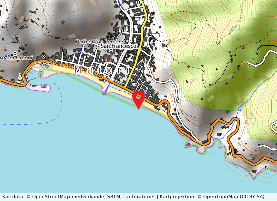Spiaggia maiori 1 på kartan