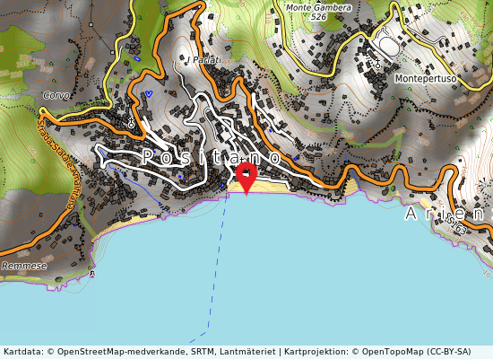 Spiaggia grande på kartan
