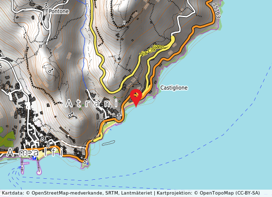Castiglione på kartan