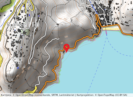 Spiaggia marmorada på kartan