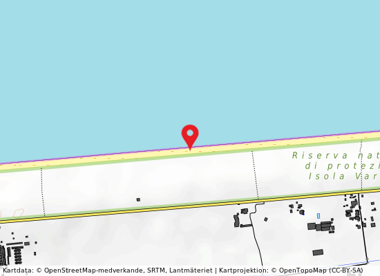 Le baracche del triestino på kartan