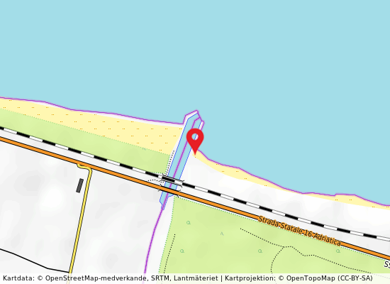 Foce saccione (30 mt a destra) på kartan