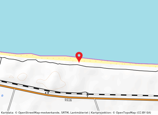 Marina di fantine på kartan