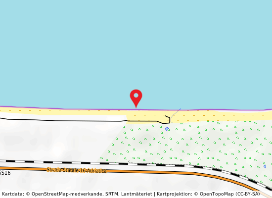 Le marinelle på kartan