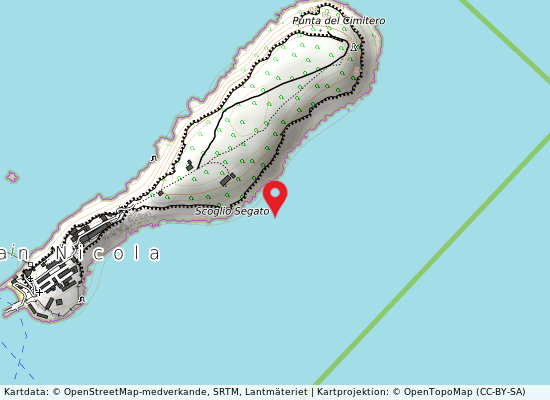 Isola s. nicola dissalatore på kartan