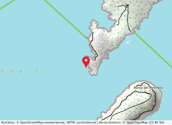 Isola capraia cala pietra di fucile på kartan