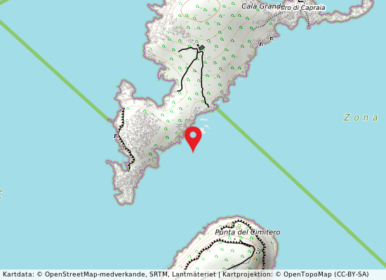 Is. capraia 800 mt a dx p. 240 på kartan