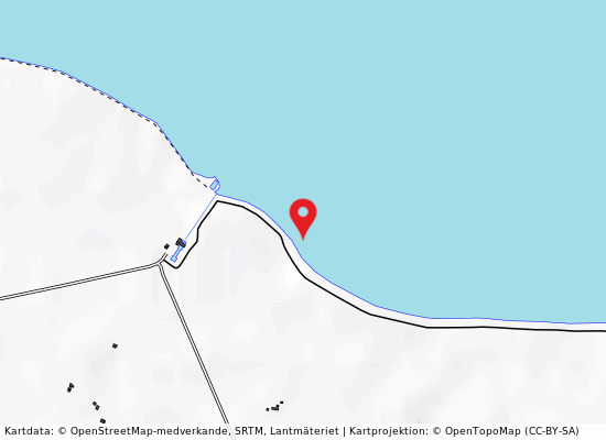 Foce caniglia do sotto - 100 m. dx foce på kartan