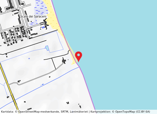 Foce torrente cervaro 30 mt sn på kartan
