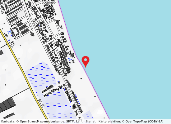 Canale ippocampo 30 mt sn på kartan