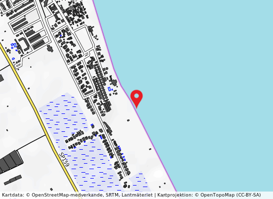 Canale ippocampo 30 mt dx på kartan
