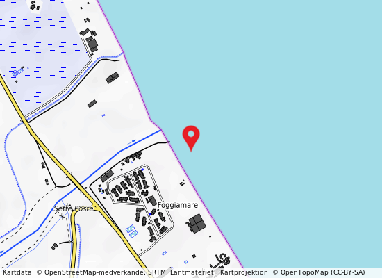 Foce torrente carapelle 30 mt dx på kartan