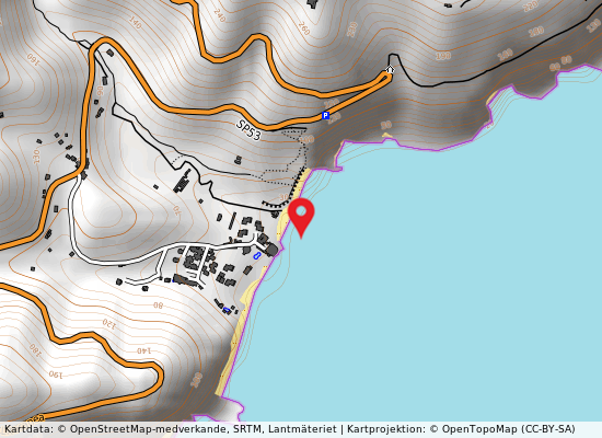 Spiaggia baia delle zagare på kartan
