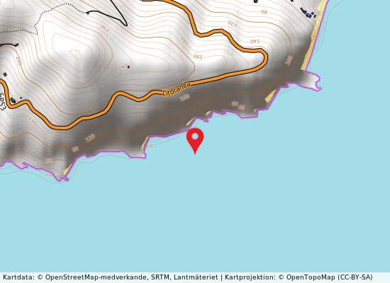 Tra baia zagare e camp.fontana rose på kartan