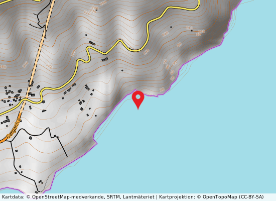 Gravaglione på kartan