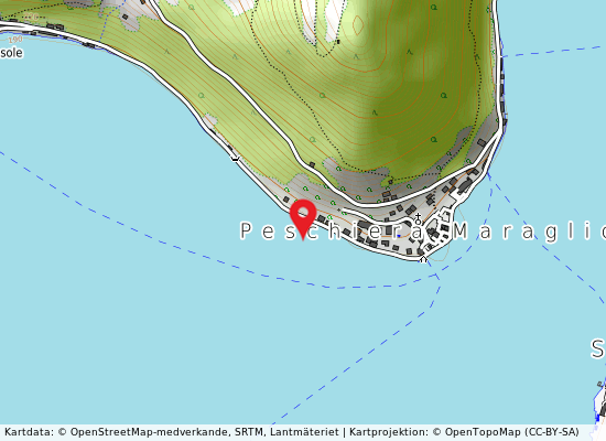 Spiaggia ere på kartan