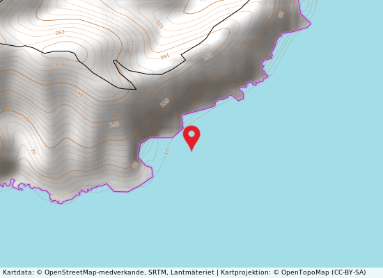 Chianca liscia 900 mt a dx p. 176 på kartan