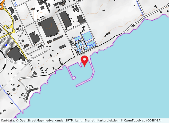 Scarico enichem agricolt. 300 mt sn på kartan
