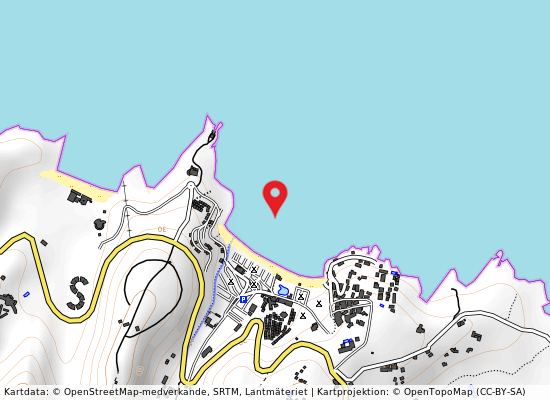 Manaccore hotel gusmai på kartan