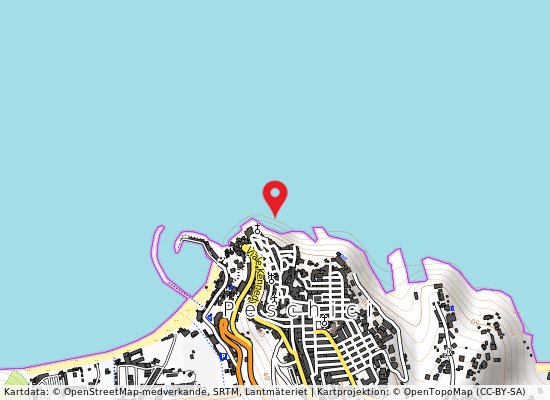 Sc. fogna abitato - peschici 300 mt sn på kartan