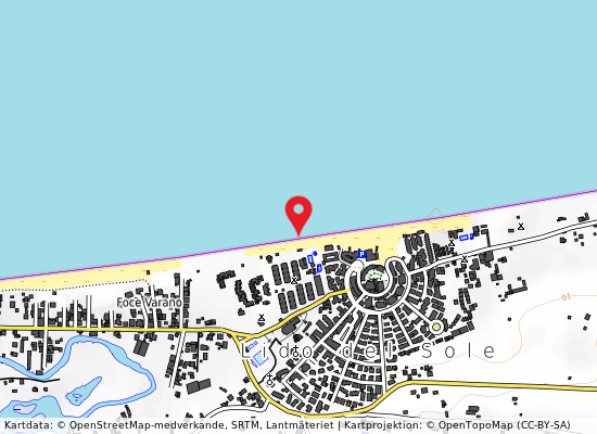 Bagno romagna 50 mt sx på kartan